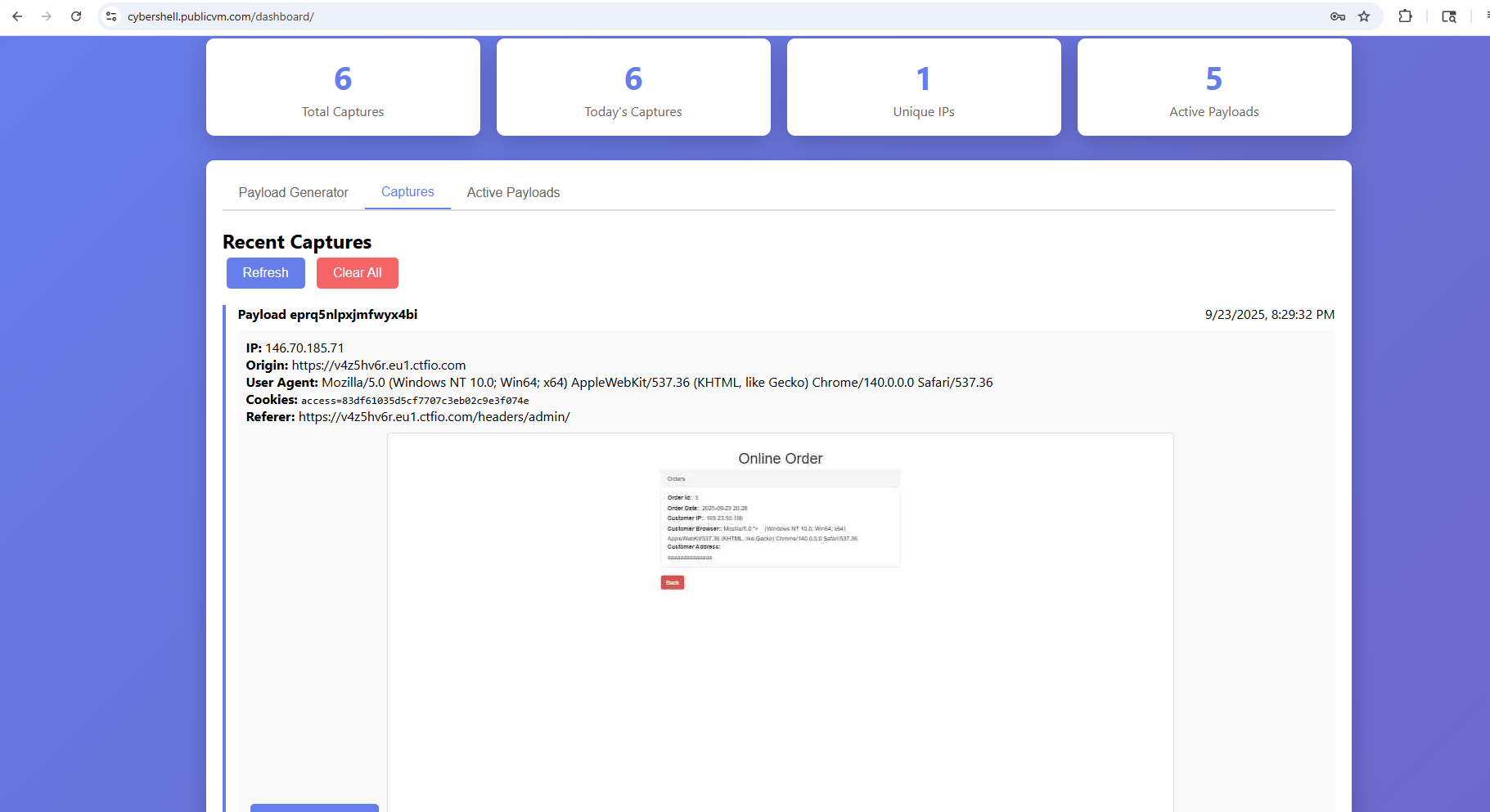 Blind XSS Detection Platform & Setup Script screenshot 1